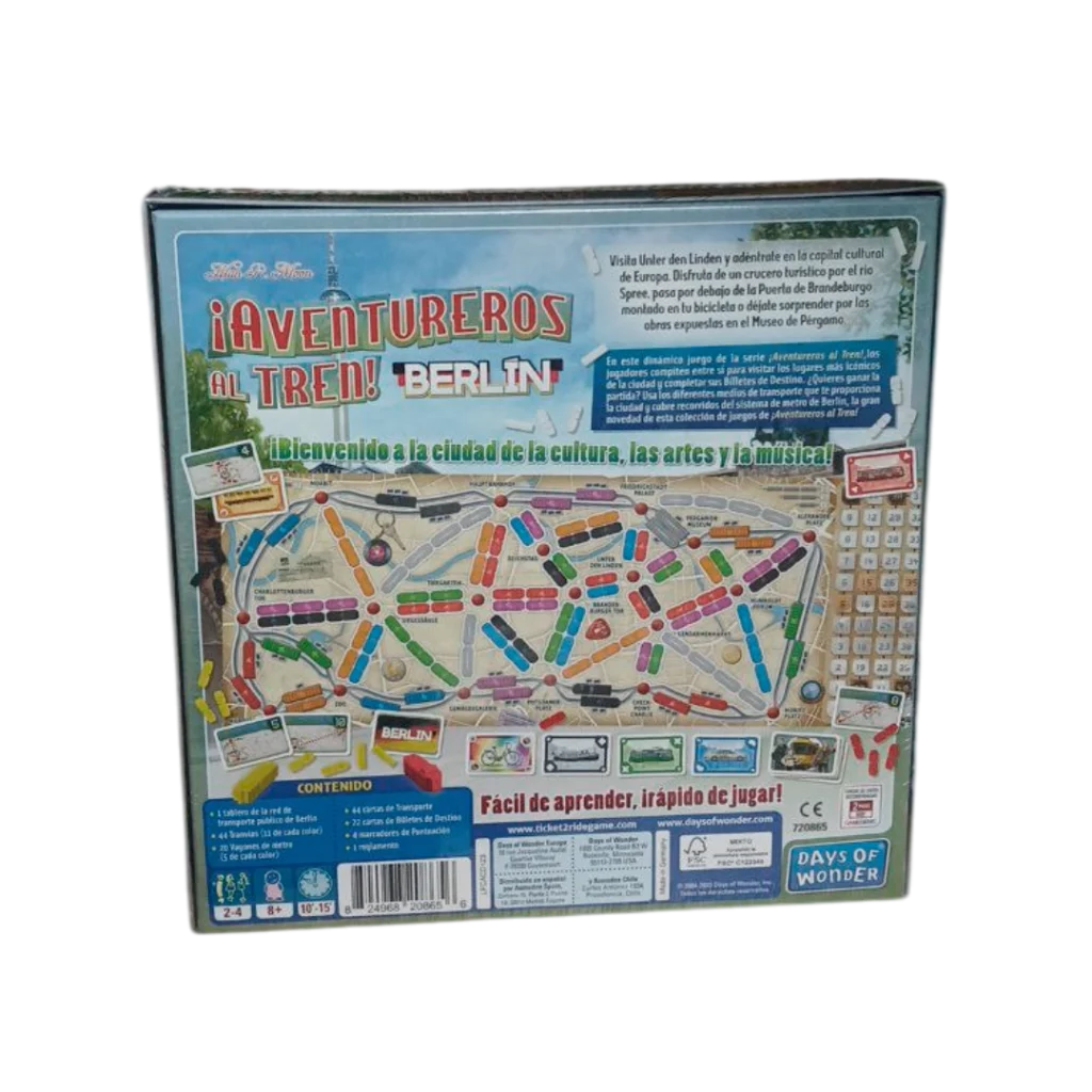 Aventureros al tren Berlin (Respaldo caja)