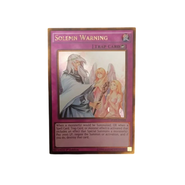 Solemn Warning (Gold)