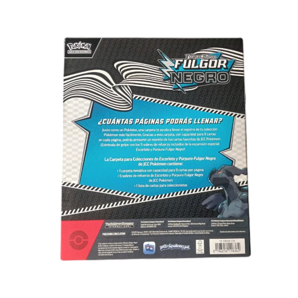 Fulgor Negro Carpeta para colecciones posterior Fulgor Negro Carpeta para colecciones