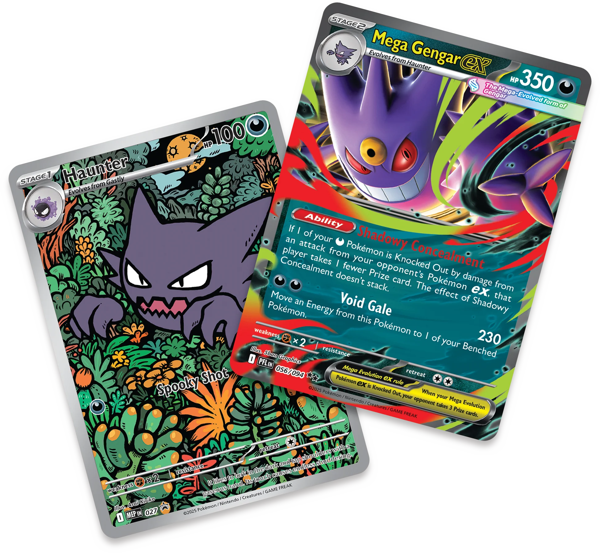 MegaBattle Mega Gengar ex 2 Haunter y Mega Gengar MegaBattle Mega Gengar ex